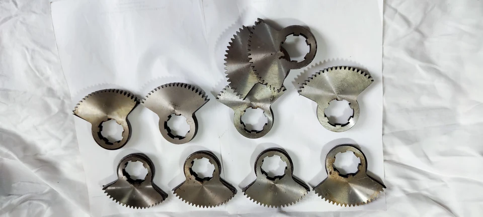 Gear-related turned blanks and toothed profile components